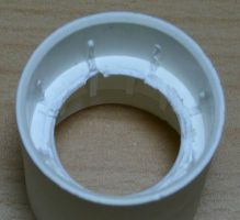Parts of bulb socket cut away